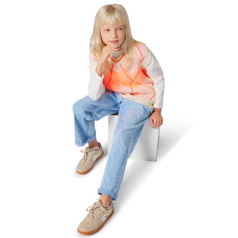 Short-sleeved knitted sweater BILLIEBLUSH 
                    GIRL