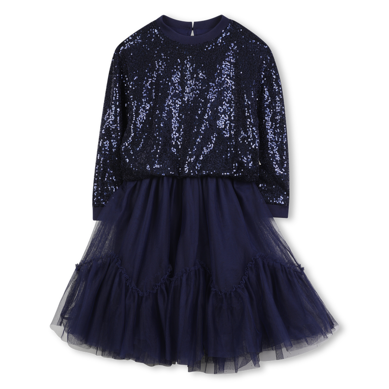 Bi-material dress BILLIEBLUSH 
                    GIRL