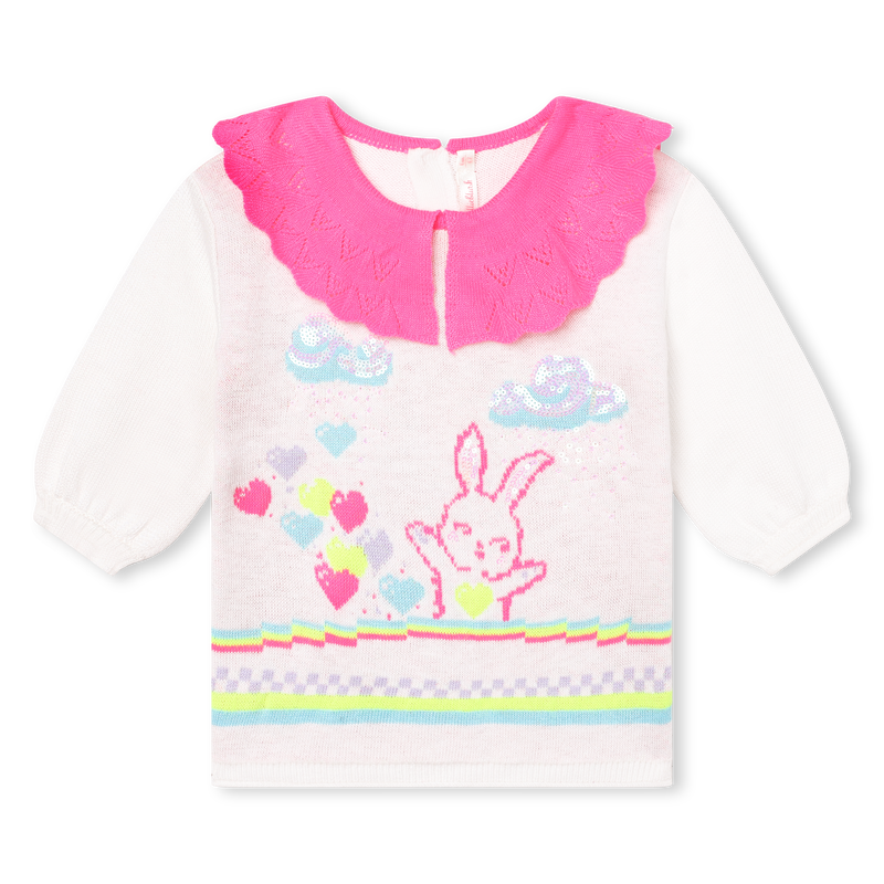 Contrast collar sweater dress BILLIEBLUSH 
                        GIRL