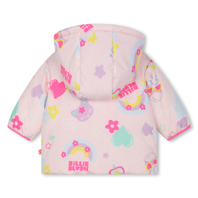 Printed hooded puffer jacket BILLIEBLUSH GIRL