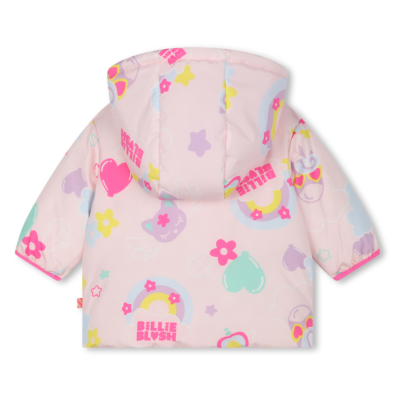 Printed hooded puffer jacket BILLIEBLUSH 
                        GIRL