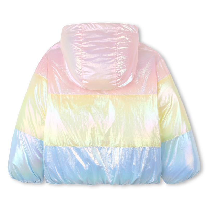 Tricolor hooded down jacket BILLIEBLUSH 
                    GIRL