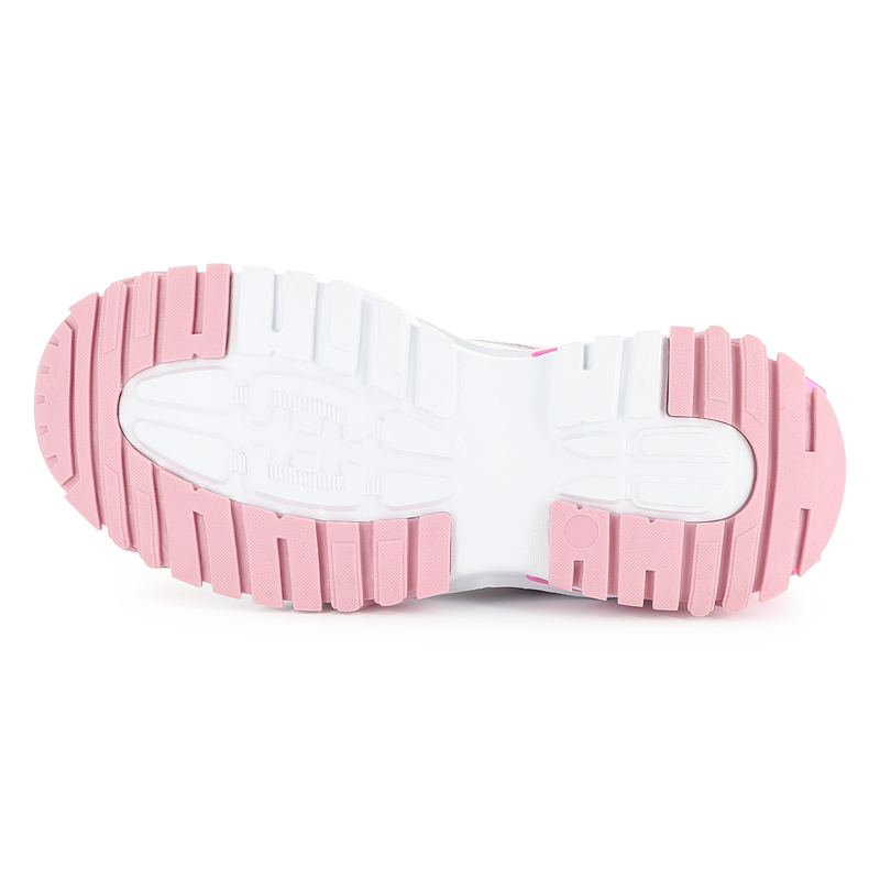 Dual-fabric lace-up trainers BILLIEBLUSH 
                        GIRL