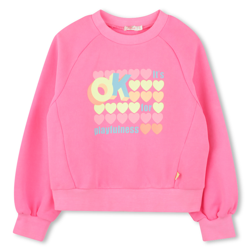 Dyed fleece sweatshirt BILLIEBLUSH 
                        GIRL