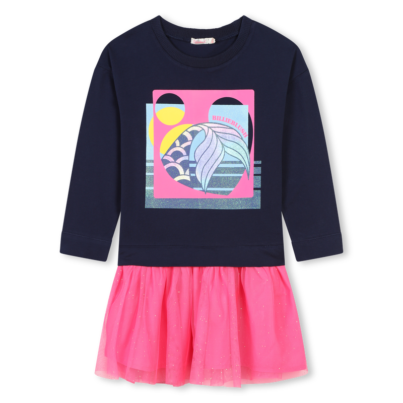 Novelty bi-material dress BILLIEBLUSH 
                        GIRL