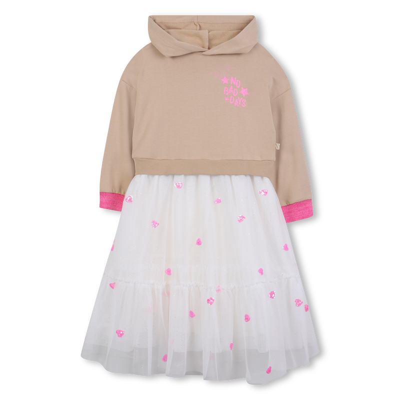 Bi-material dress BILLIEBLUSH 
                    GIRL