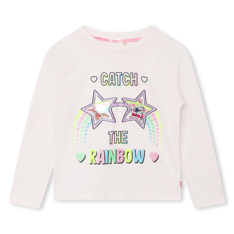 Cotton graphic long-sleeve BILLIEBLUSH 
                        GIRL