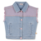Two-tone denim vest BILLIEBLUSH 
                    GIRL