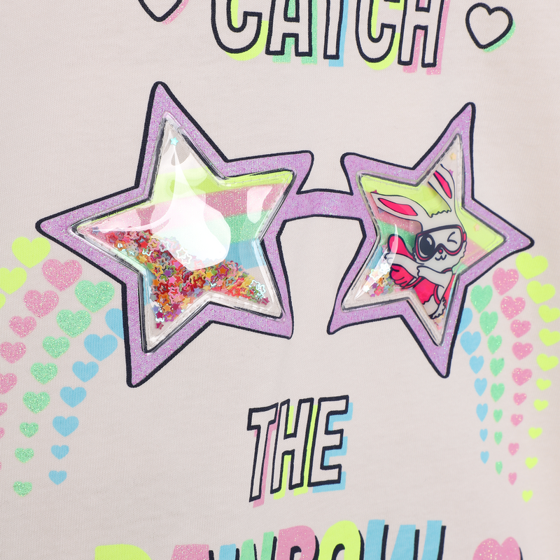 Cotton graphic long-sleeve BILLIEBLUSH 
                        GIRL