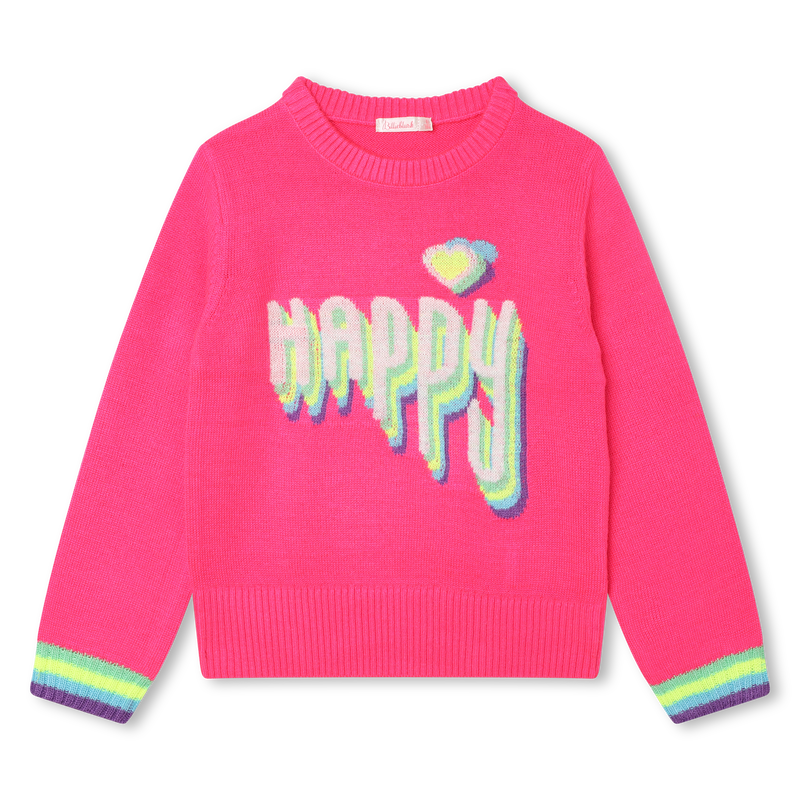 Knit graphic pullover BILLIEBLUSH 
                        GIRL
