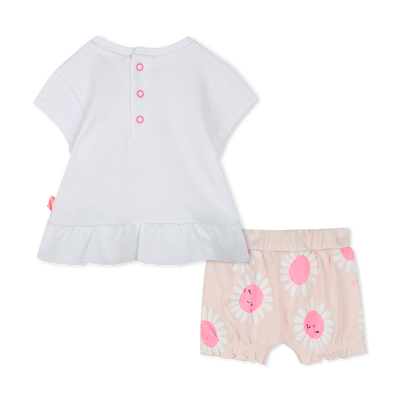 Cotton T-shirt and shorts BILLIEBLUSH GIRL
