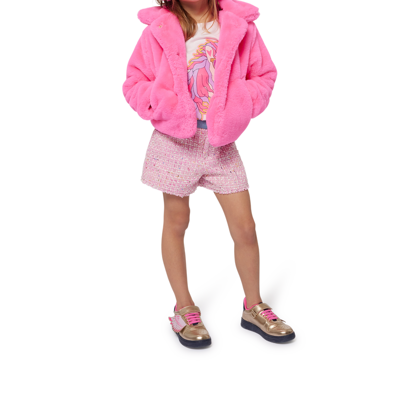 Fluffy fleece coat BILLIEBLUSH 
                        GIRL