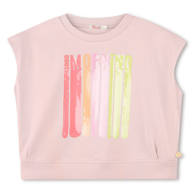 Sleeveless cotton sweatshirt BILLIEBLUSH 
                        GIRL