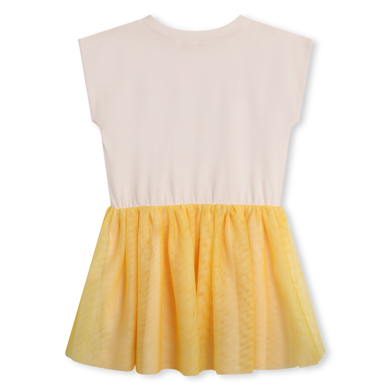 Dual-fabric sleeveless dress BILLIEBLUSH 
                        GIRL