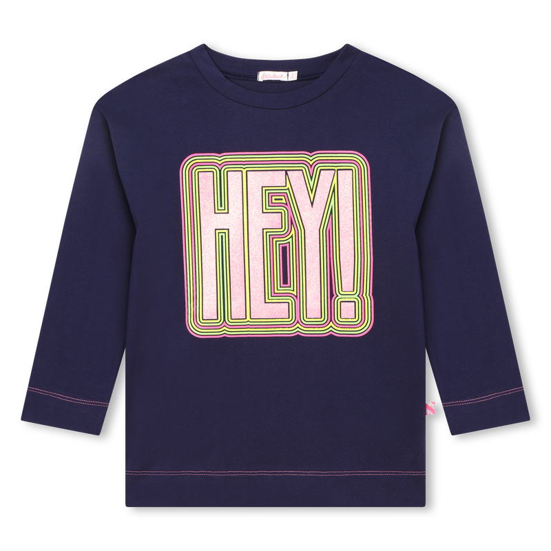 Cotton graphic 3/4 sleeve top BILLIEBLUSH 
                        GIRL