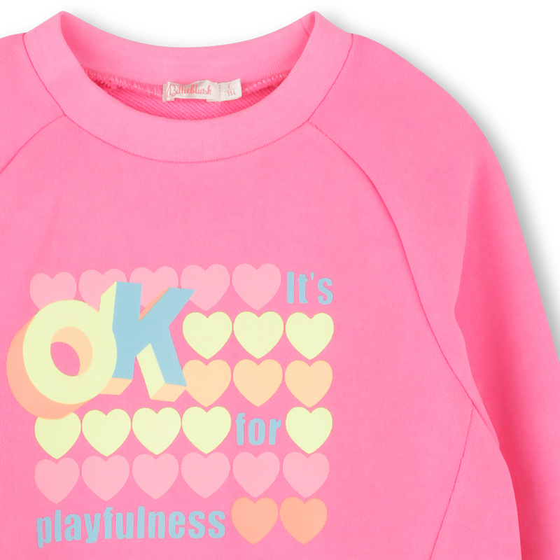 Dyed fleece sweatshirt BILLIEBLUSH 
                        GIRL