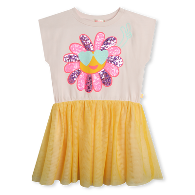 Dual-fabric sleeveless dress BILLIEBLUSH GIRL