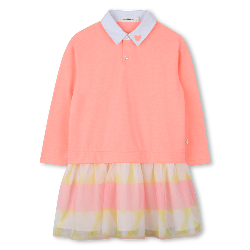 Bi-material dress BILLIEBLUSH 
                    GIRL