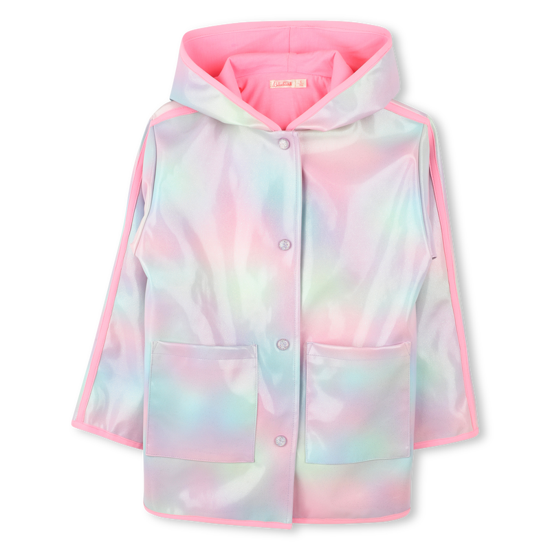 Waxed hooded raincoat BILLIEBLUSH 
                        GIRL