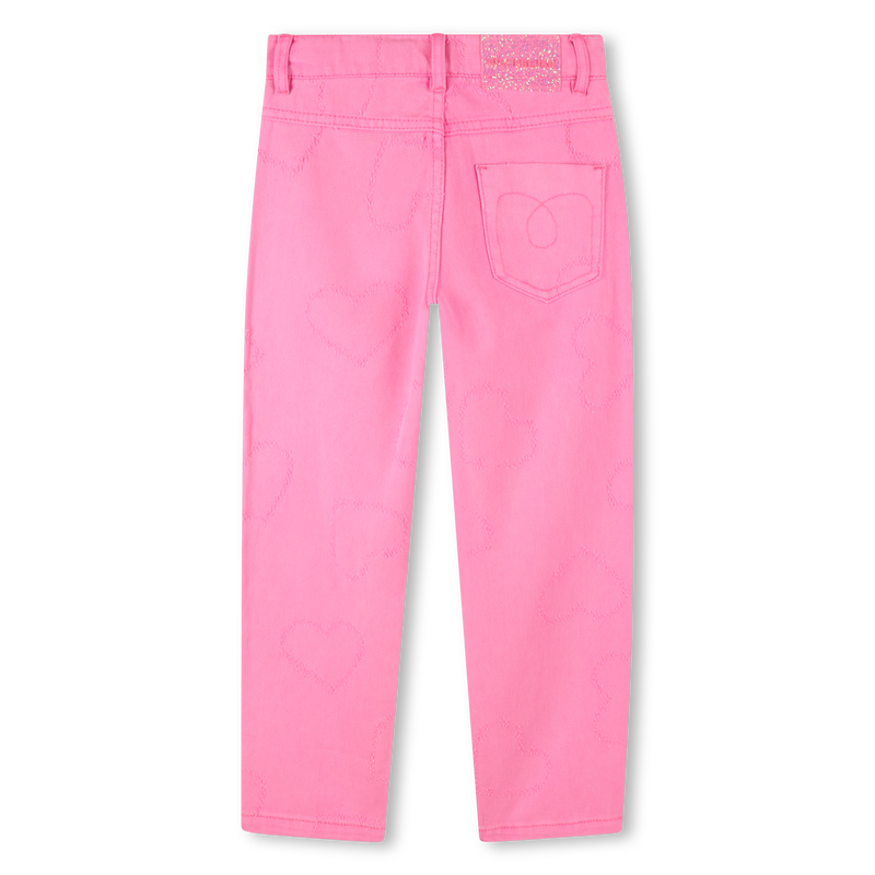 Twill trousers with hearts BILLIEBLUSH 
                    GIRL