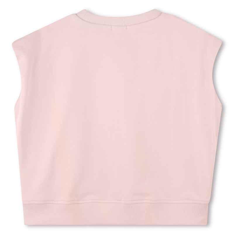 Sleeveless cotton sweatshirt BILLIEBLUSH 
                        GIRL