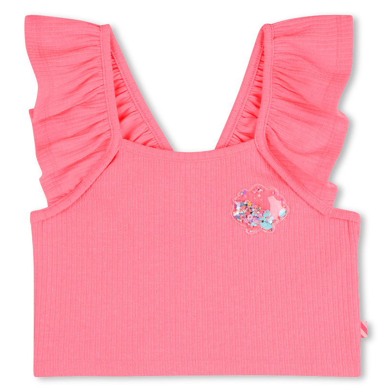 VEST TOP WITH RUFFLED STRAPS BILLIEBLUSH 
                        GIRL