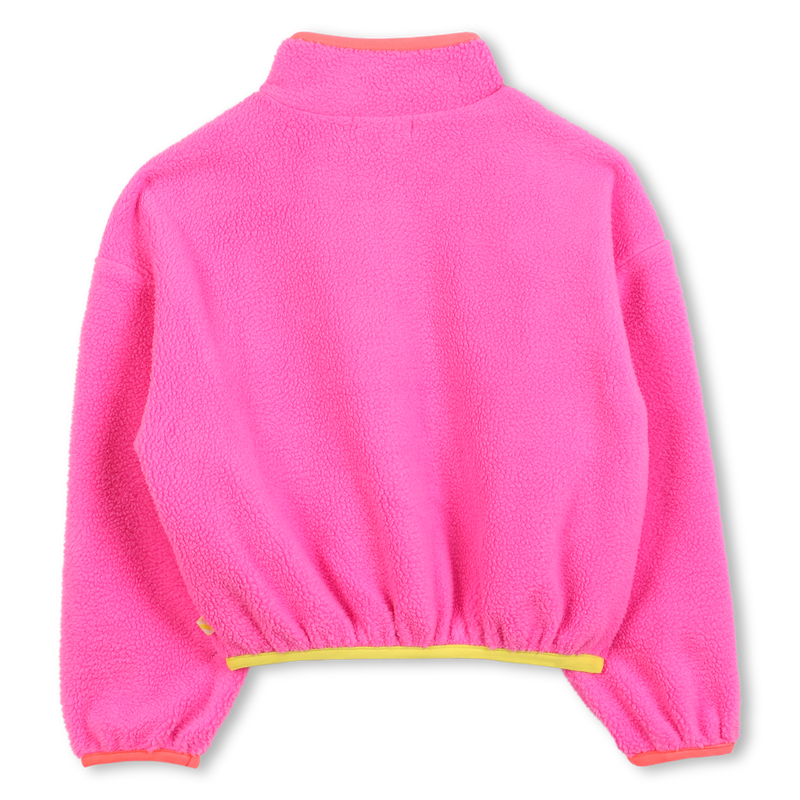 Cardigan in plush fabric BILLIEBLUSH 
                    GIRL