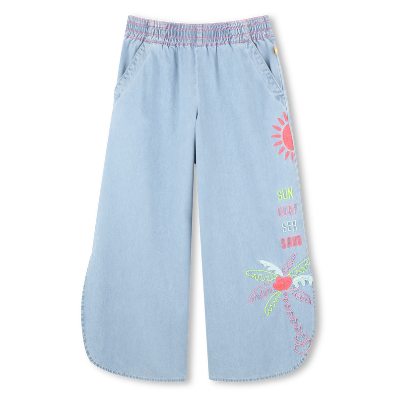 Wide-leg cotton jeans BILLIEBLUSH 
                        GIRL
