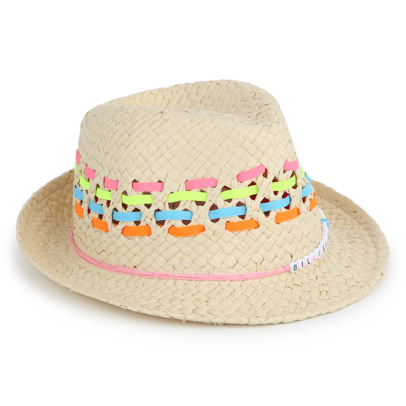 Striped woven hat BILLIEBLUSH 
                        GIRL