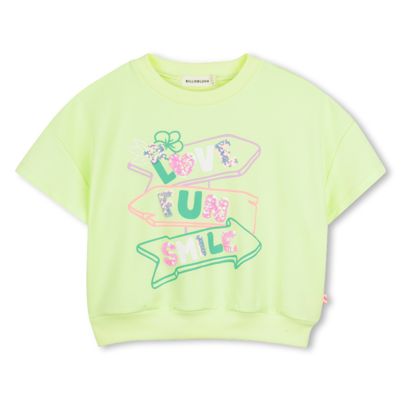 SHORT SLEEVE SWEATSHIRT BILLIEBLUSH 
                        GIRL