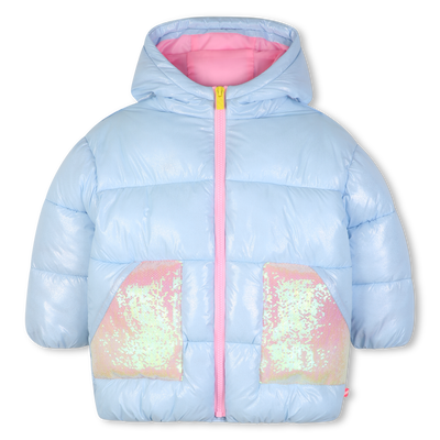 Hooded down jacket BILLIEBLUSH GIRL