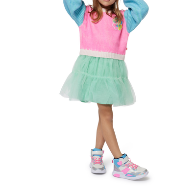 Bi-material dress BILLIEBLUSH GIRL