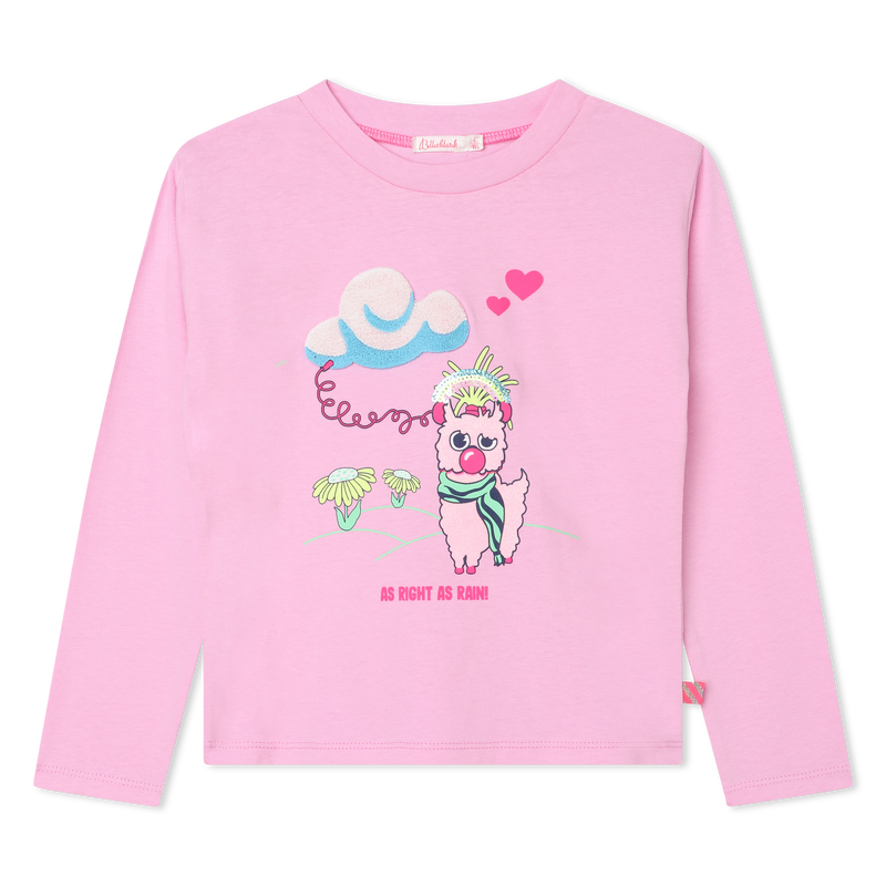 Sequin-graphic long-sleeve BILLIEBLUSH 
                        GIRL