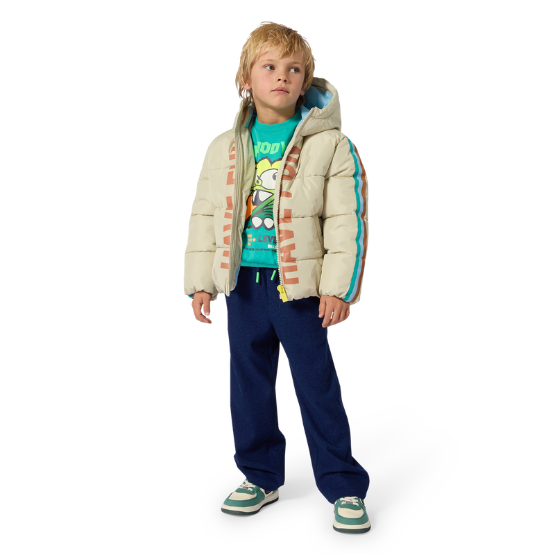 Hooded down jacket BILLIEBLUSH 
                        BOY