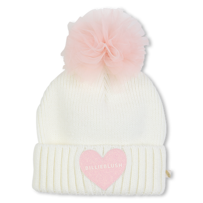 Knitted hat with pompom BILLIEBLUSH GIRL