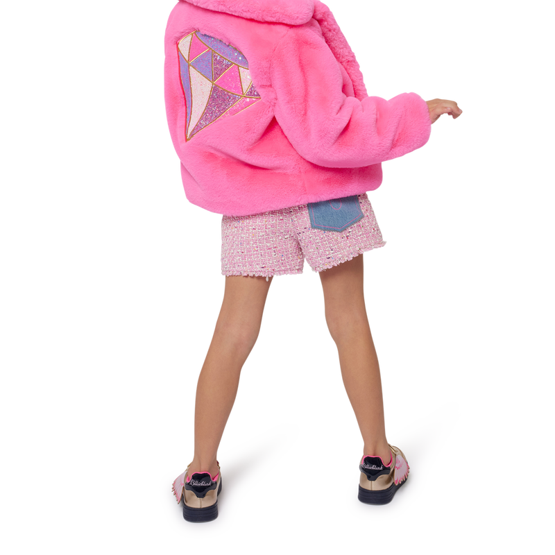 Fluffy fleece coat BILLIEBLUSH 
                        GIRL