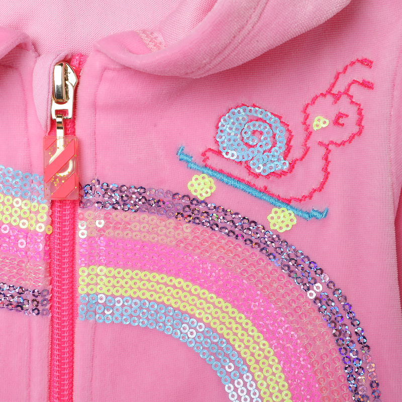 Sequin-graphic hoodie BILLIEBLUSH 
                        GIRL