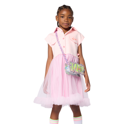 BI-MATERIAL DRESS BILLIEBLUSH GIRL