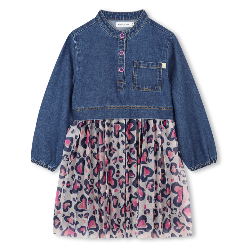 Bi-material dress BILLIEBLUSH 
                    GIRL