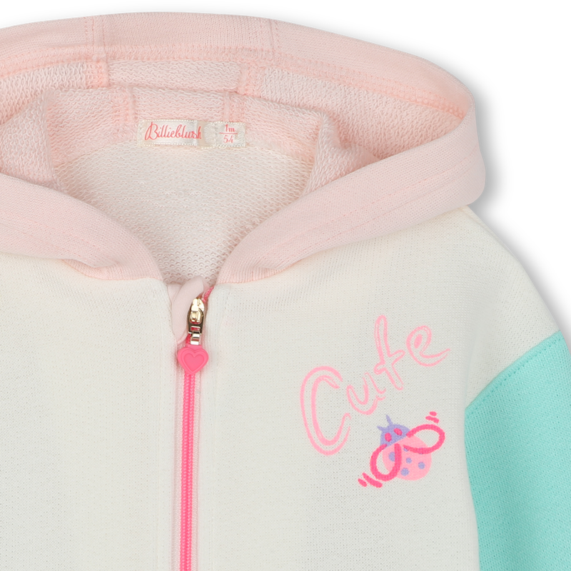 Hooded fleece cardigan BILLIEBLUSH 
                        GIRL