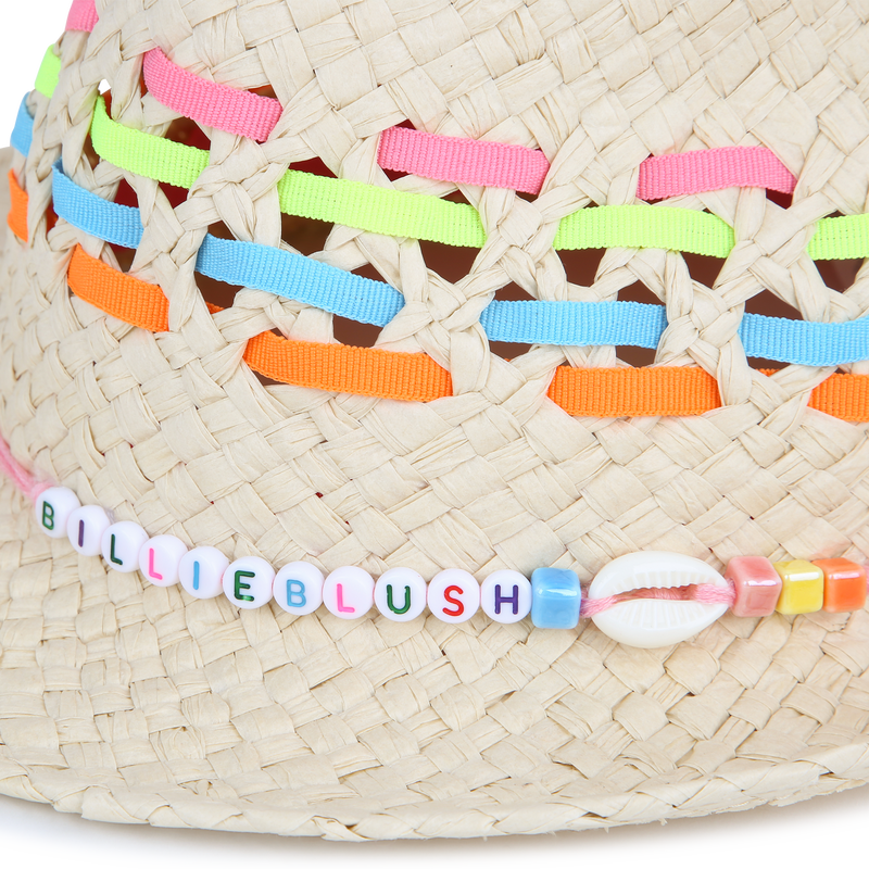 Striped woven hat BILLIEBLUSH 
                        GIRL