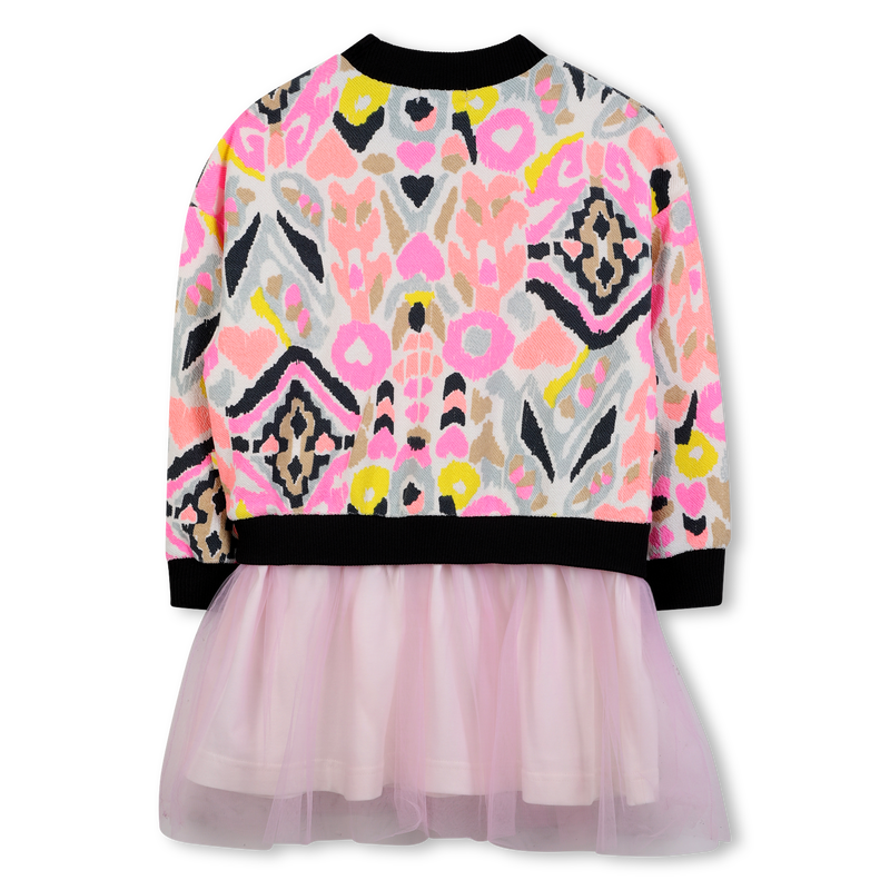 Bi-material dress BILLIEBLUSH 
                    GIRL
