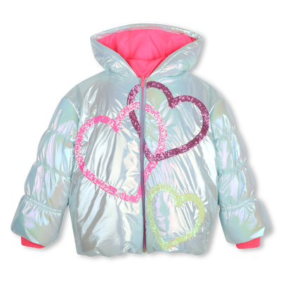Hooded down jacket BILLIEBLUSH GIRL