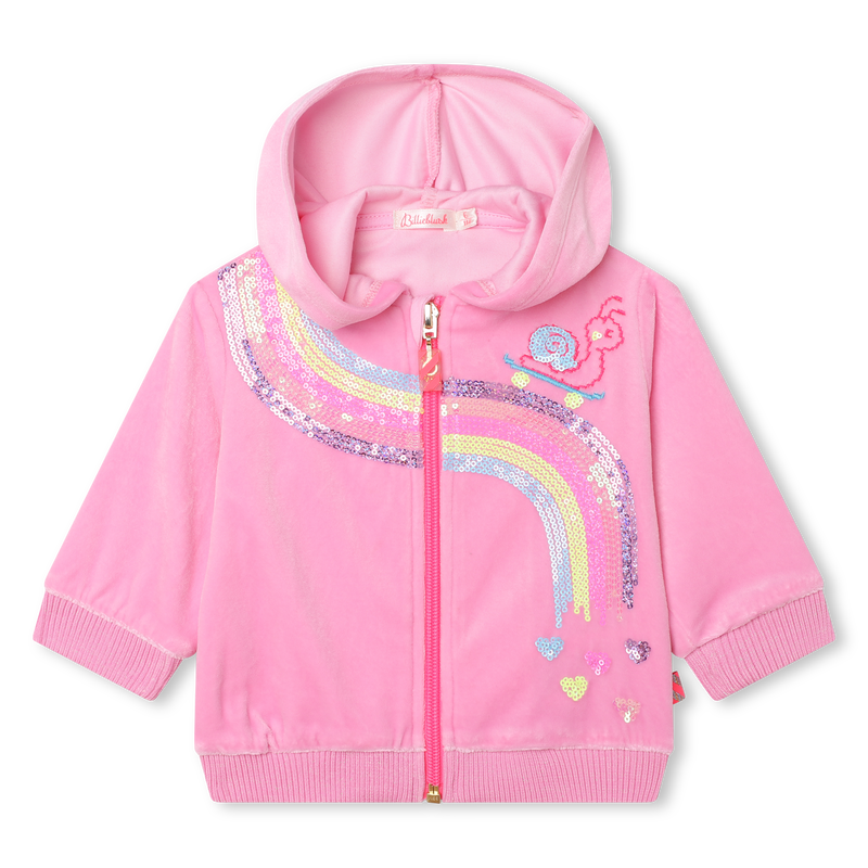 Sequin-graphic hoodie BILLIEBLUSH 
                        GIRL
