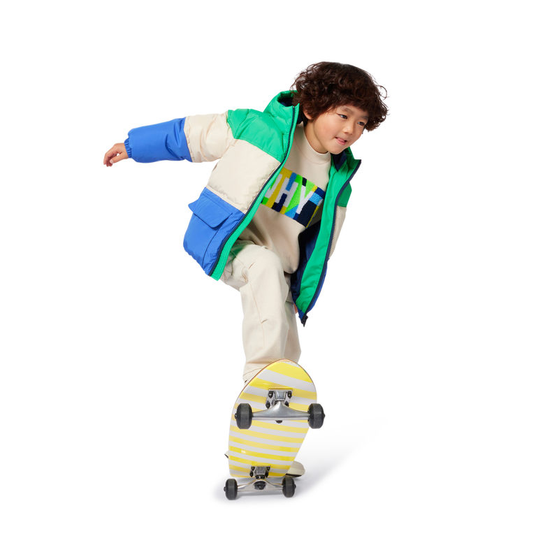 Hooded down jacket BILLIEBLUSH 
                        BOY