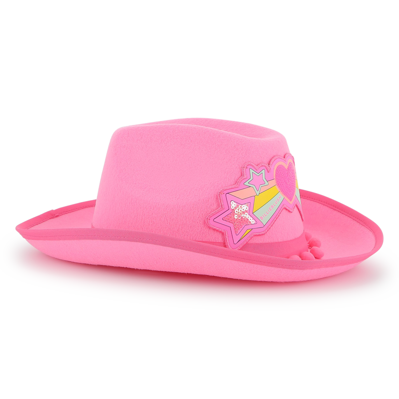 Western hat with pompoms BILLIEBLUSH 
                    GIRL
