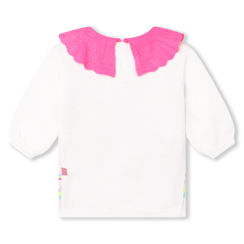 Contrast collar sweater dress BILLIEBLUSH 
                        GIRL