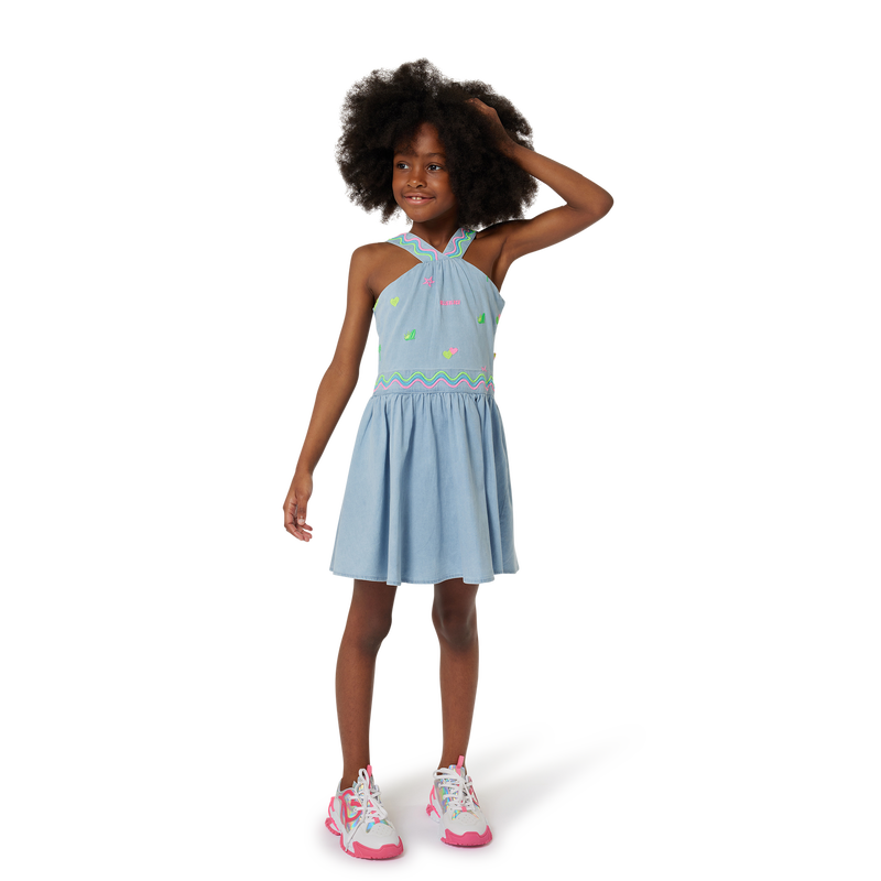 Embroidered jean dress BILLIEBLUSH 
                        GIRL