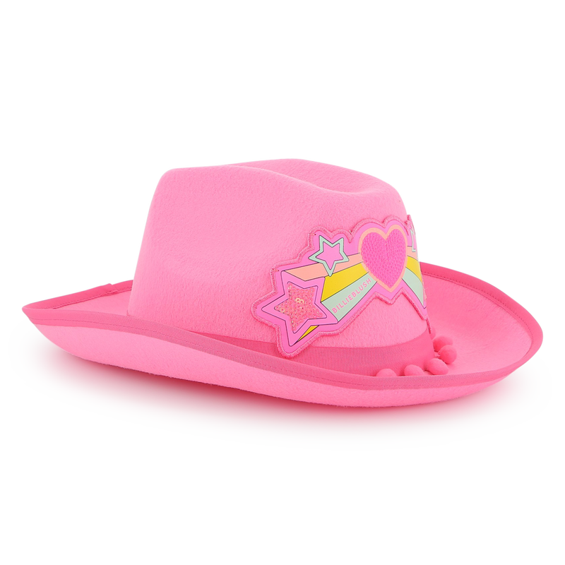 Western hat with pompoms BILLIEBLUSH 
                    GIRL