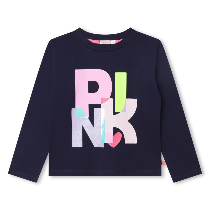 Cotton graphic long-sleeve BILLIEBLUSH 
                        GIRL
